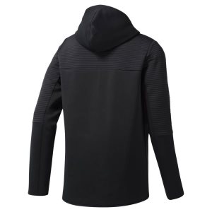 Bluza Z Kapturem Męskie Reebok Thermowarm Control Czarne PL 38APKQB